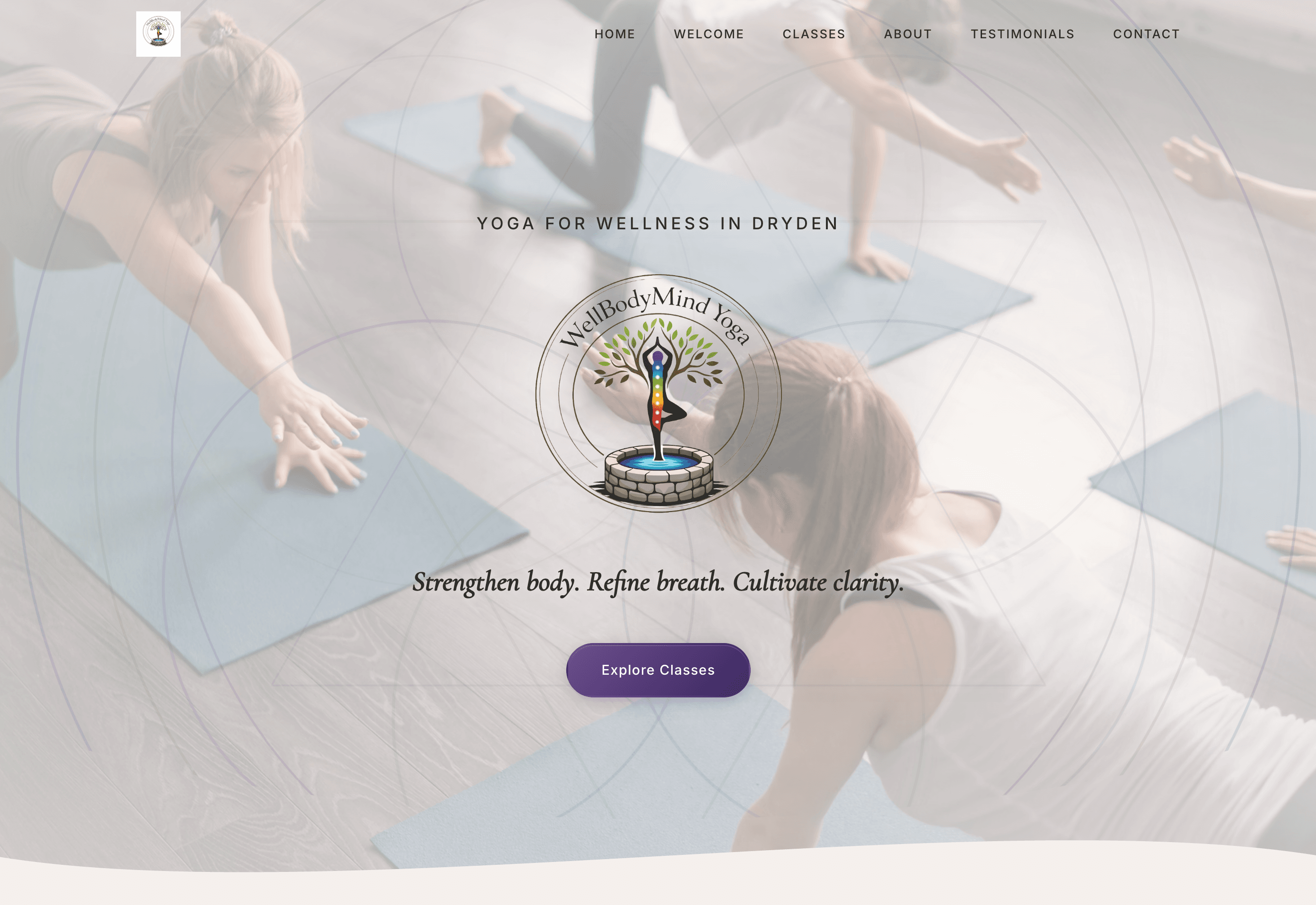 WellBodyMind.com homepage